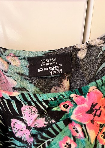 Çiçek Desenli Tek Omuz Mini Elbise - Görsel 2