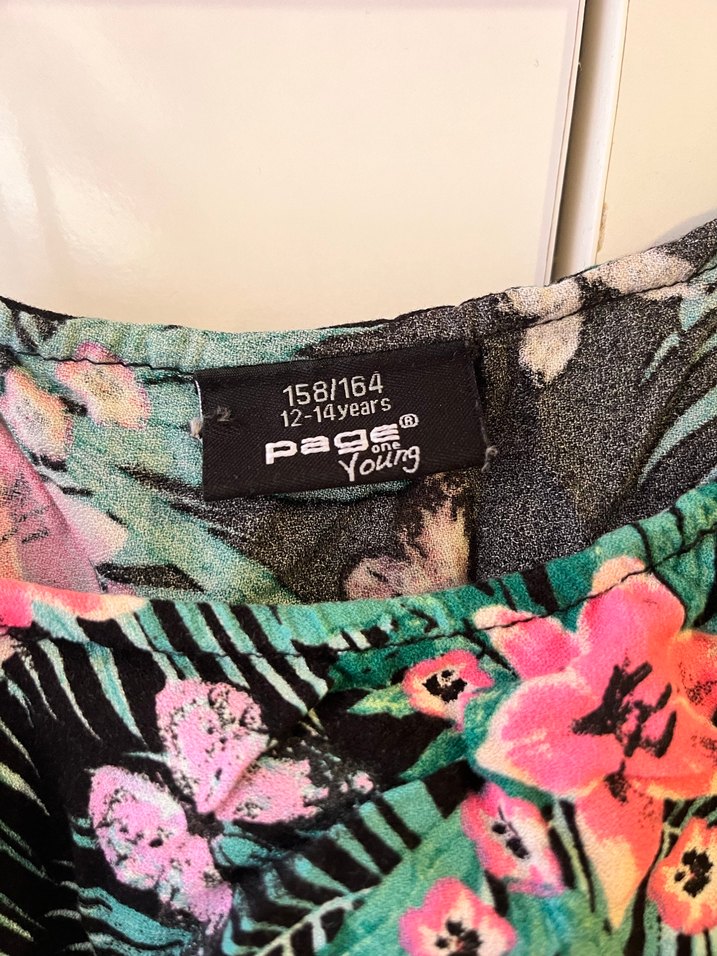 Çiçek Desenli Tek Omuz Mini Elbise - Görsel 2