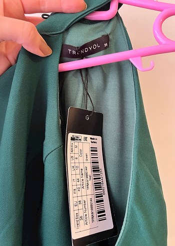 Drapeli Yeşil Midi Abiye Elbise - Görsel 3