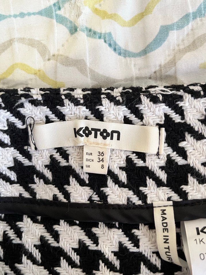 Koton Desenli Fırfırlı  Etek - Görsel 3