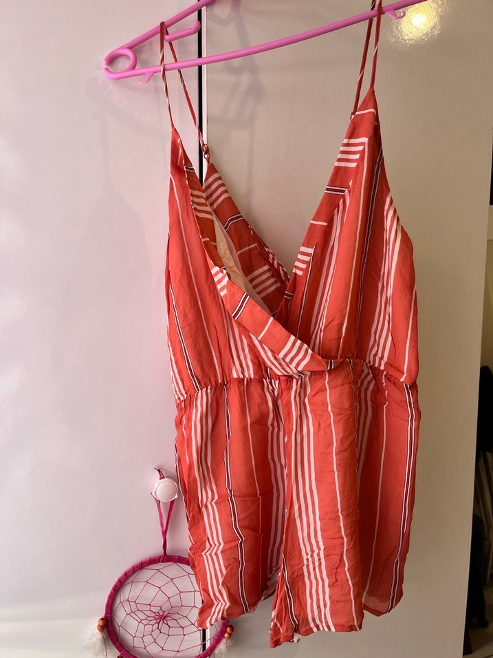 Kırmızı Bağcıklı Bohem Tulum - Görsel 2