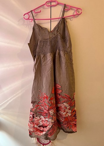 Çiçek Desenli Mini Elbise - Görsel 2