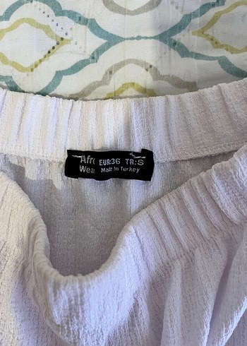 Beyaz Keten Fırfırlı Mini Etek - Görsel 2