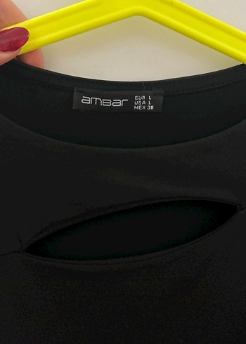 Siyah Uzun Kollu Midi Elbise - Görsel 2