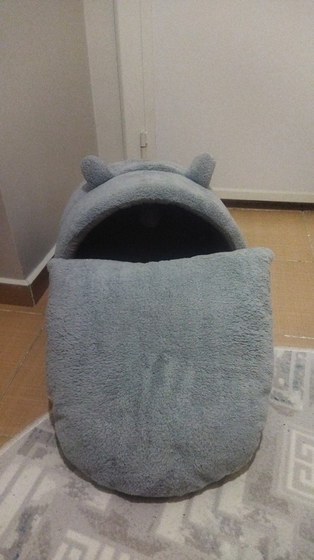 "SIFIR - Jungolica Tom Mavi Peluş Kedi Yuvası - Görsel 4