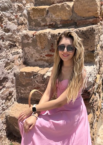 Diğer Pembe Bohem Uzun Straplez Elbise