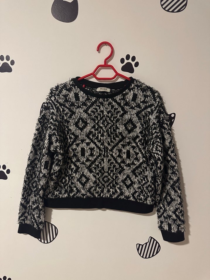 Kız Çocuk Siyah Örgü Goth Elbise - Görsel 3