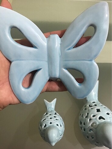 Kelebek ve kuş biblo - Görsel 2