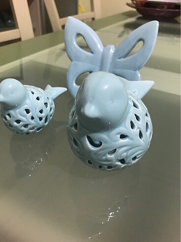 Kelebek ve kuş biblo - Görsel 3