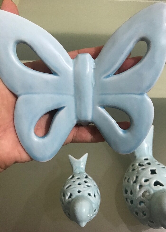 Kelebek ve kuş biblo - Görsel 2