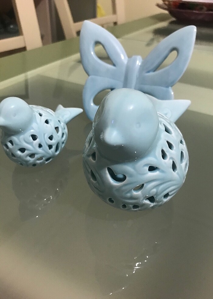 Kelebek ve kuş biblo - Görsel 3