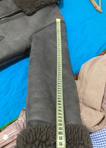 Gri Kürklü Deri Kadın Biker Ceket - Görsel 5