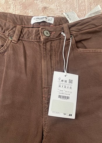 Kadın Kahverengi Süet Bol Kesim Midi Pantolon - Görsel 2