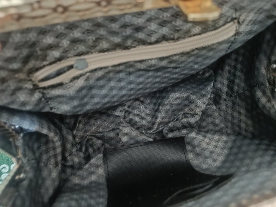 Bej Deri Kabartmalı Klasik Kadın Çanta - Görsel 4