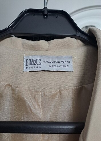 xl Beden Krem rengi blazer ceket