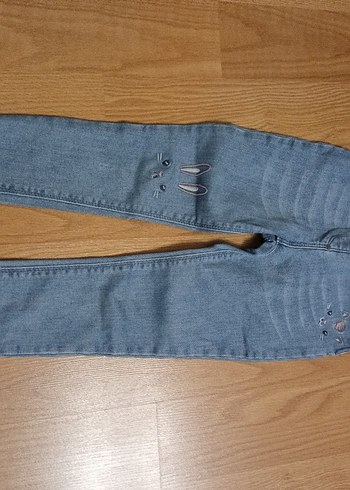 LC Waikiki Nakışlı Kız Çocuk Kot Pantolon LC waikiki
