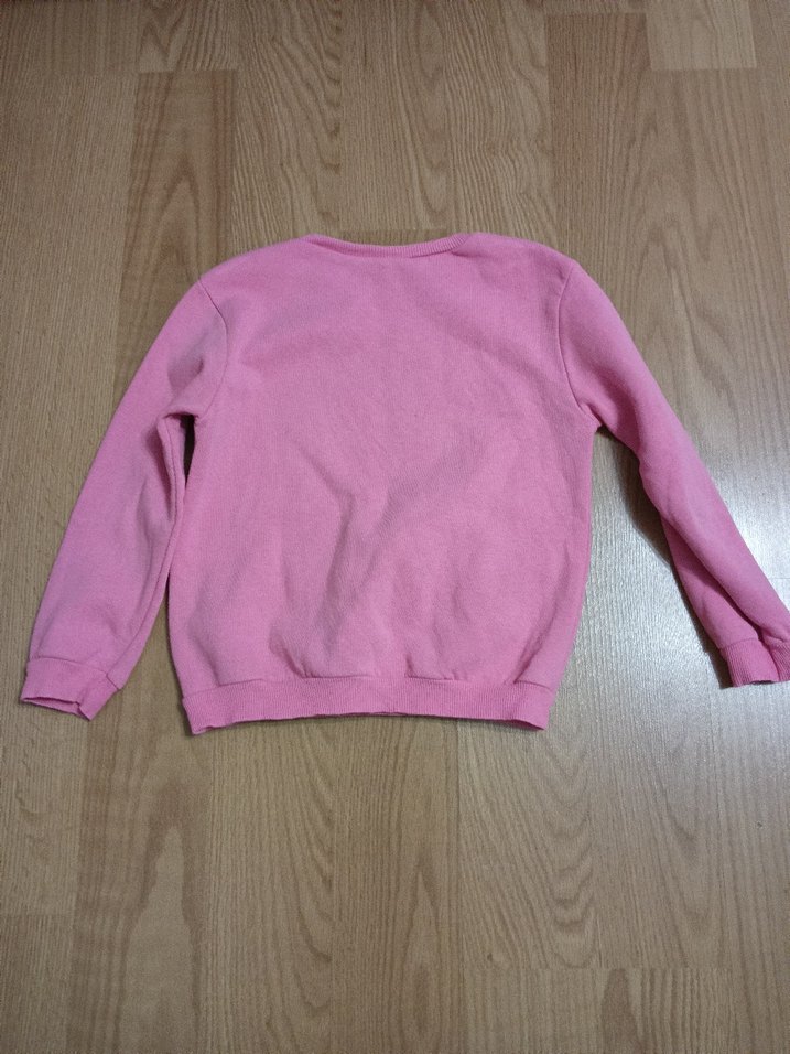 Kız Çocuk Pembe Baskılı Sweatshirt  5  6  yaş - Görsel 3