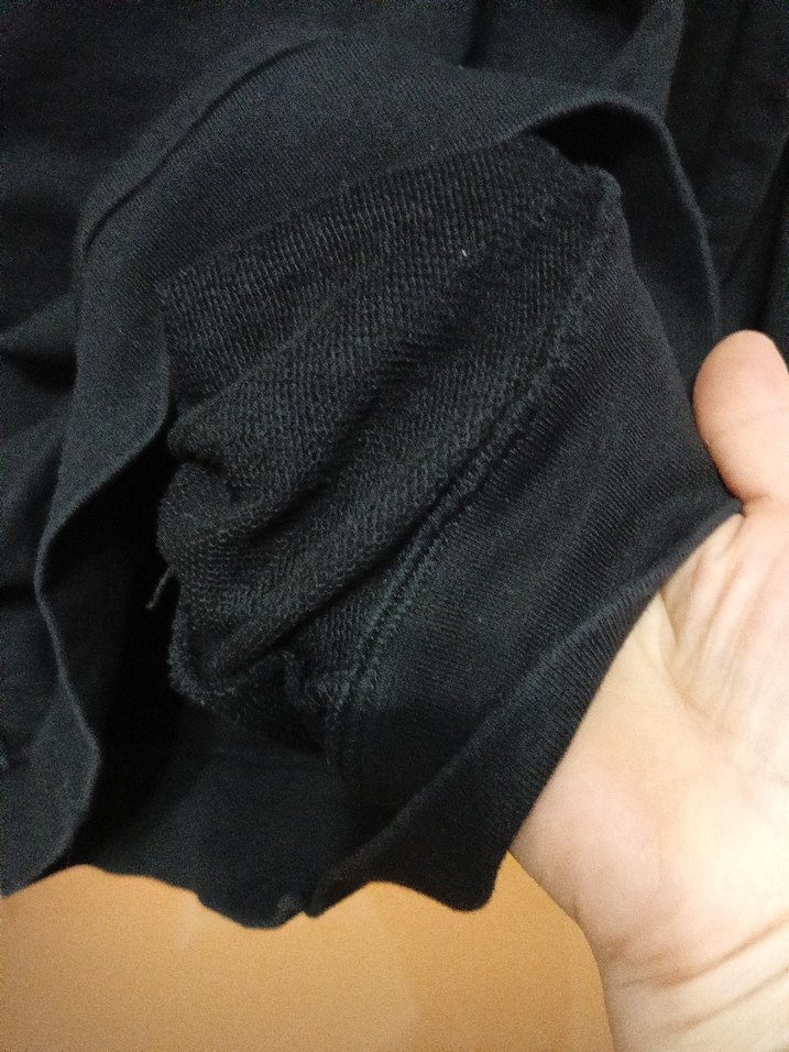 M beden Siyah Kapüşonlu  Sweatshirt - Görsel 5