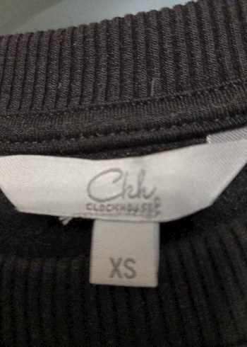 XS  Siyah Kadın Sweatshirt - Görsel 5