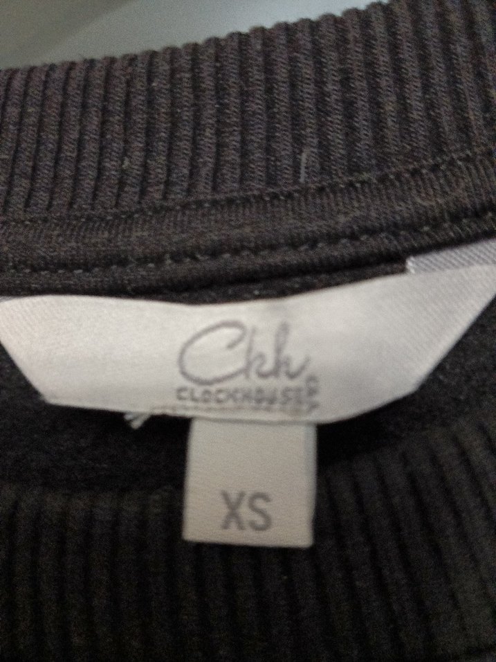 XS  Siyah Kadın Sweatshirt - Görsel 5