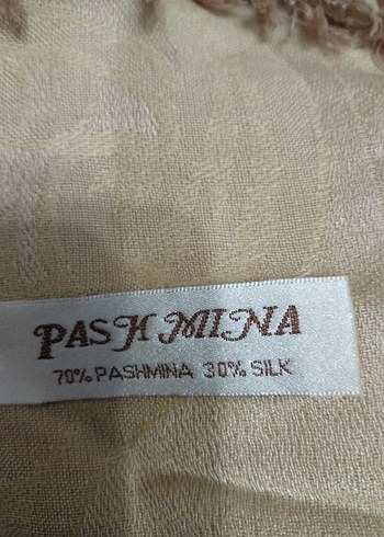 Bej Drapeli Kadın Şal - Görsel 2