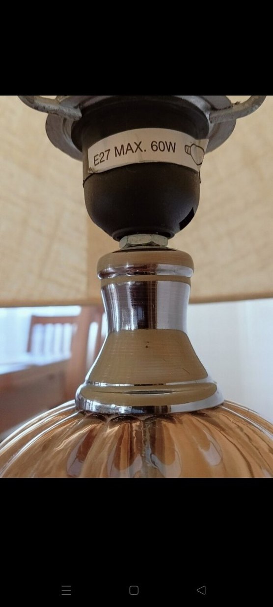 Bej Kumaş Abajur Masa Lambası - Görsel 4