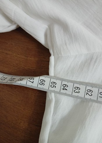 Nakışlı Beyaz Uzun Kollu Bohem Tunik LC waikiki 44 beden - Görsel 6