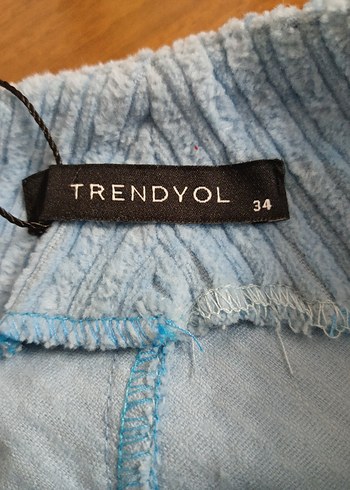 Trendyol 34 beden Mavi Kemerli Mini  Etek - Görsel 5