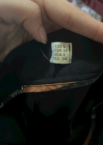 Siyah Kadın Kumaş Pantolon Midi Boy - Görsel 4