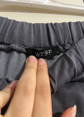 Gri Kadın Keten Piliseli Rahat Pantolon - Görsel 4