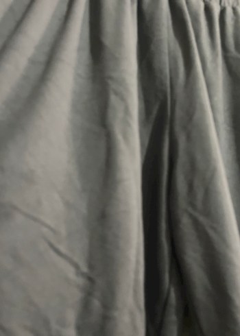 Gri Kadın Keten Piliseli Rahat Pantolon - Görsel 2