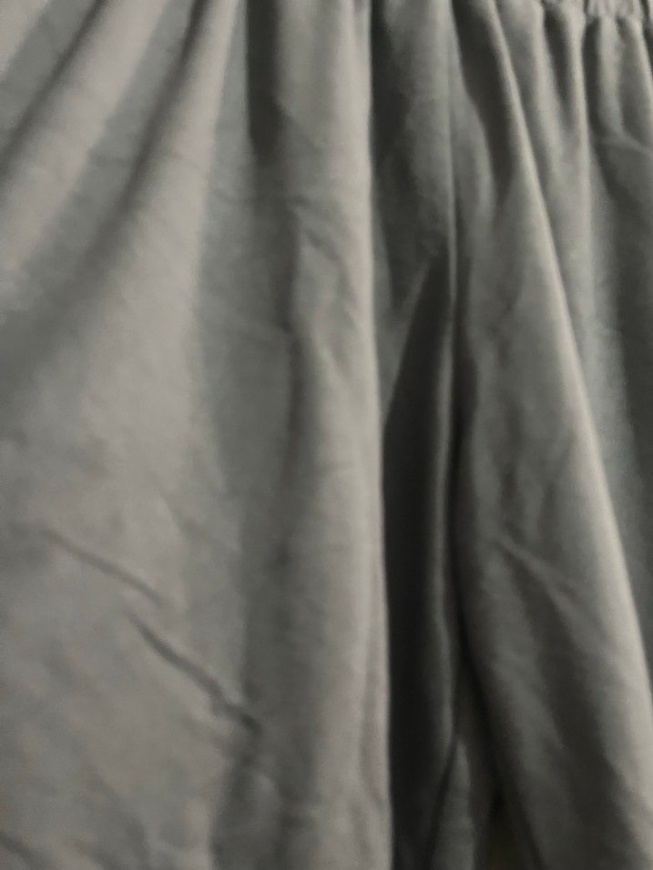 Gri Kadın Keten Piliseli Rahat Pantolon - Görsel 2