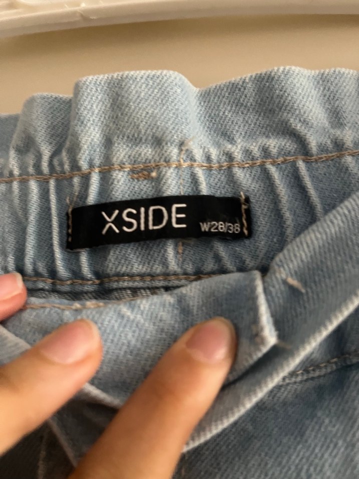 Pastel Mavi Rahat Kesim Kadın Kot Pantolon - Görsel 3