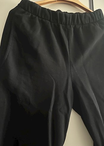 Siyah Rahat Kesim Kadın Eşofman Altı - Görsel 2