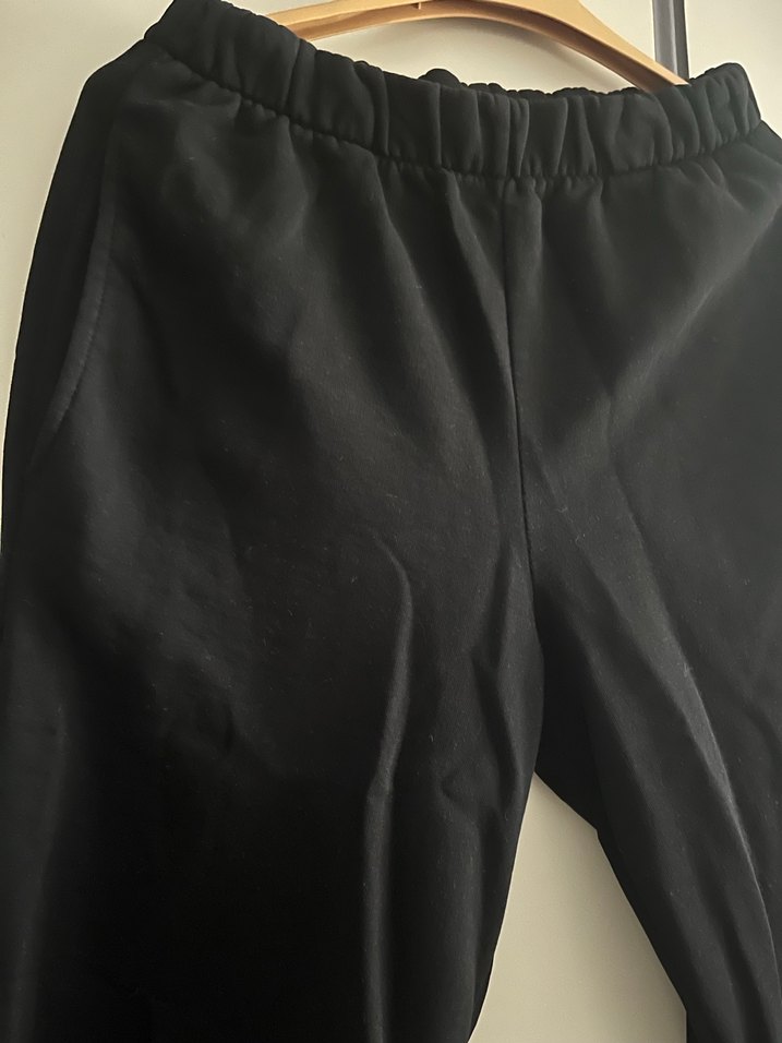 Siyah Rahat Kesim Kadın Eşofman Altı - Görsel 2