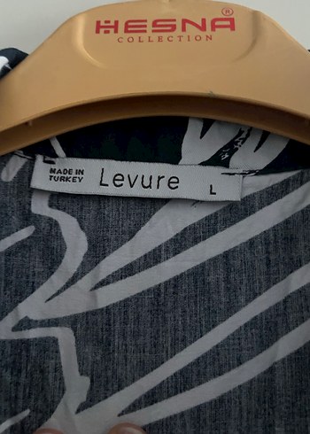 Desenli Kısa Kollu Siyah Mini Gömlek - Görsel 3