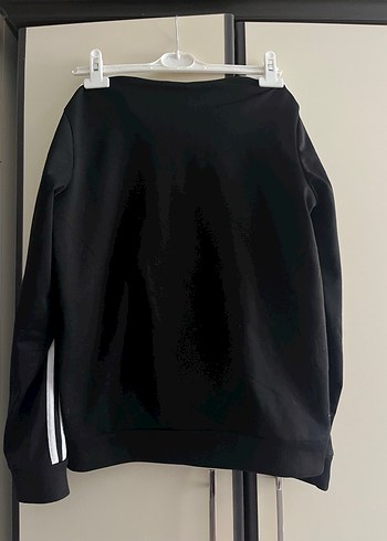 ORİJİNAL Kadın Siyah Fermuarlı Yüksek Yaka Eşofman Üstü - Görsel 4