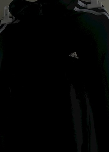 ORİJİNAL Kadın Siyah Fermuarlı Yüksek Yaka Eşofman Üstü - Görsel 2