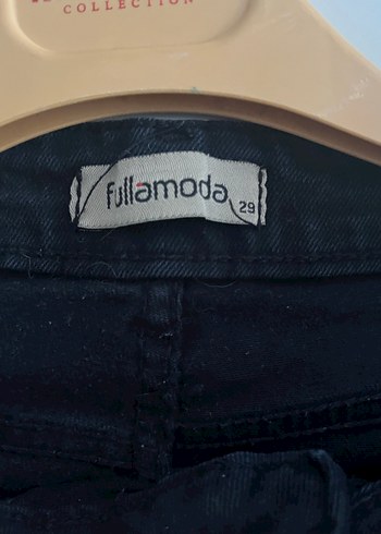 Siyah Keten Midi Kadın Pantolon - Görsel 4