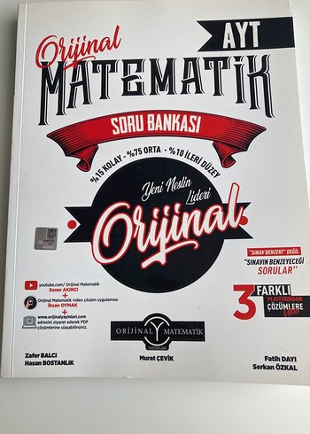Orijinal Matematik AYT Soru Bankası