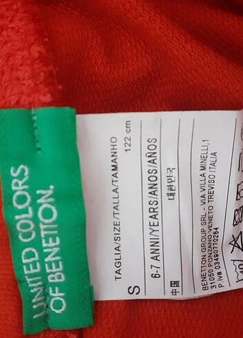 6 Yaş Beden Benetton esofman alti