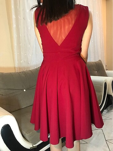 Setre Kırmızı mini elbise
