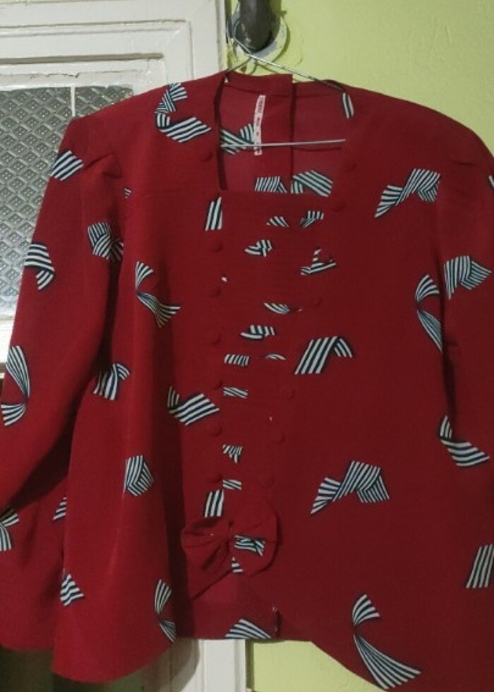 Vintage bordo etekli takim - Görsel 2