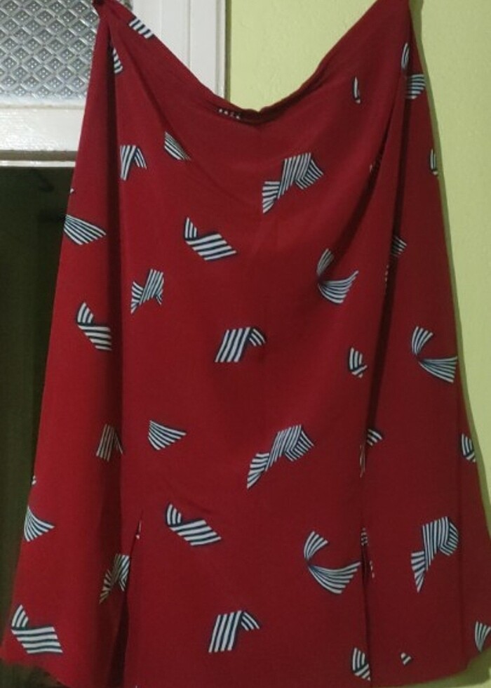 Vintage bordo etekli takim - Görsel 4