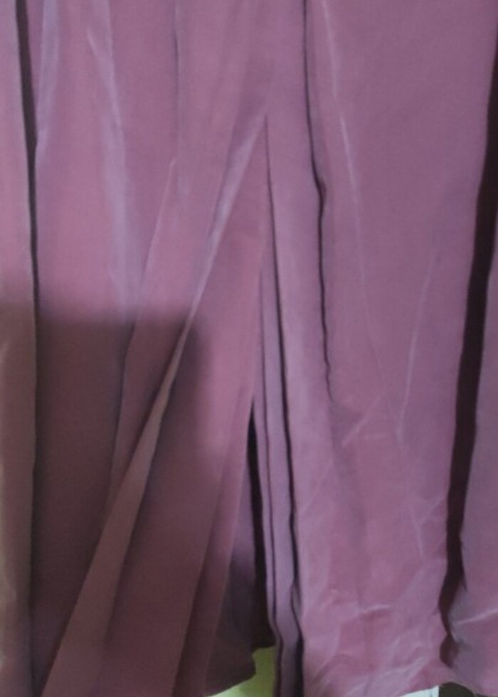 Süet mürdüm etek - Görsel 4