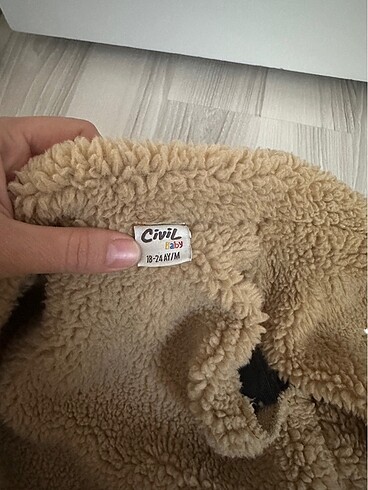 Erkek bebek içi yünlü kot ceket - Görsel 4