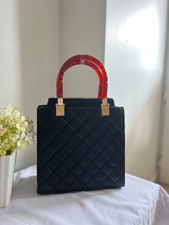 Parlak Siyah Chanel Kadın Çanta - Görsel 4