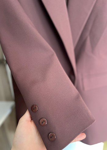 Bej Kadın Midi Blazer Ceket - Görsel 4