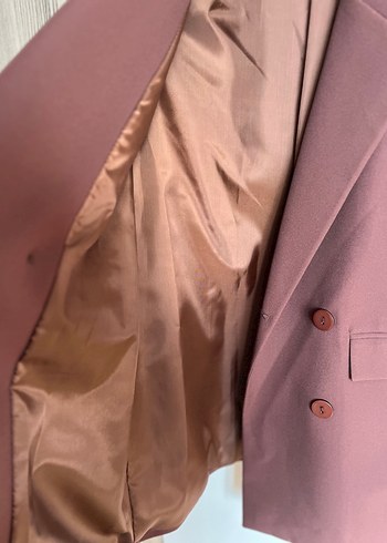 Bej Kadın Midi Blazer Ceket - Görsel 6