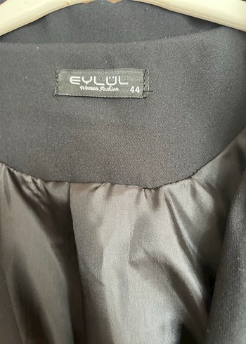 Düğmeli Siyah Kadın Blazer Ceket - Görsel 3